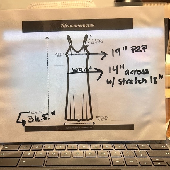 Francesca’s collection black and cream dress style#KBD-50106 size medium - Picture 8 of 8